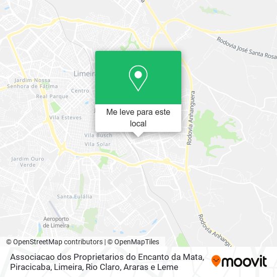 Associacao dos Proprietarios do Encanto da Mata mapa