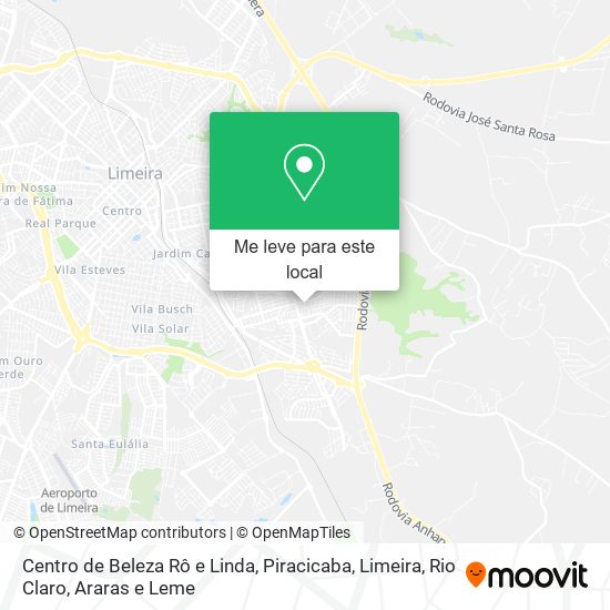 Centro de Beleza Rô e Linda mapa