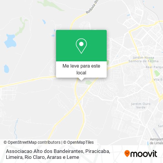 Associacao Alto dos Bandeirantes mapa