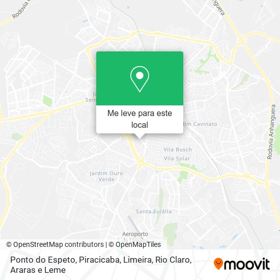 Ponto do Espeto mapa