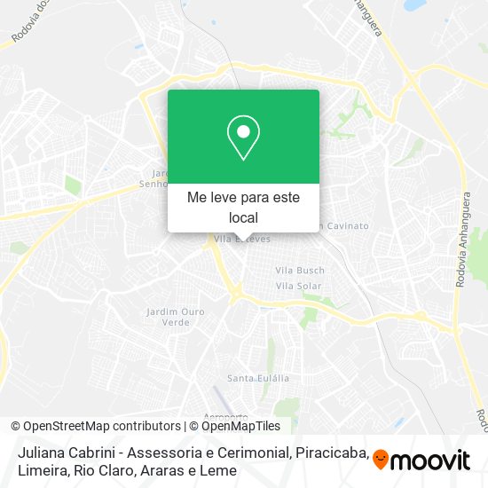 Juliana Cabrini - Assessoria e Cerimonial mapa