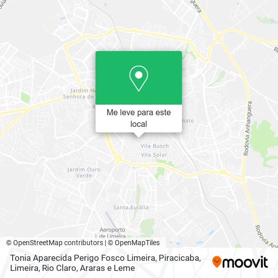 Tonia Aparecida Perigo Fosco Limeira mapa