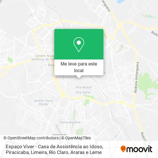 Espaço Viver - Casa de Assistência ao Idoso mapa