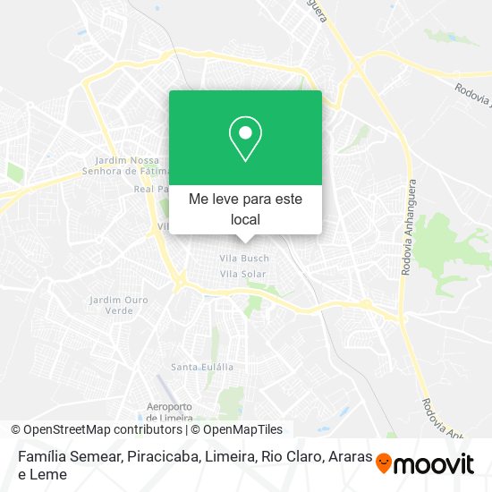 Família Semear mapa