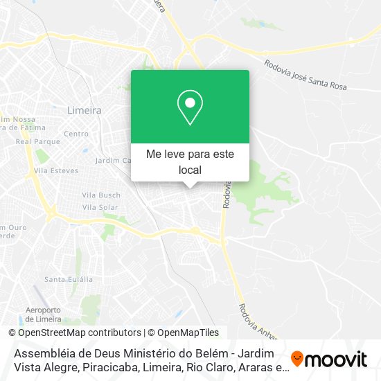 Assembléia de Deus Ministério do Belém - Jardim Vista Alegre mapa