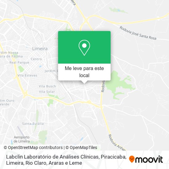 Labclin Laboratório de Análises Clínicas mapa