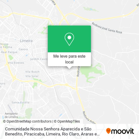 Comunidade Nossa Senhora Aparecida e São Benedito mapa