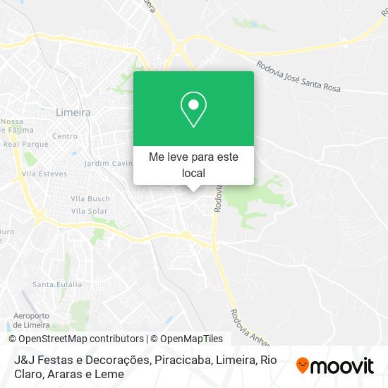 J&J Festas e Decorações mapa