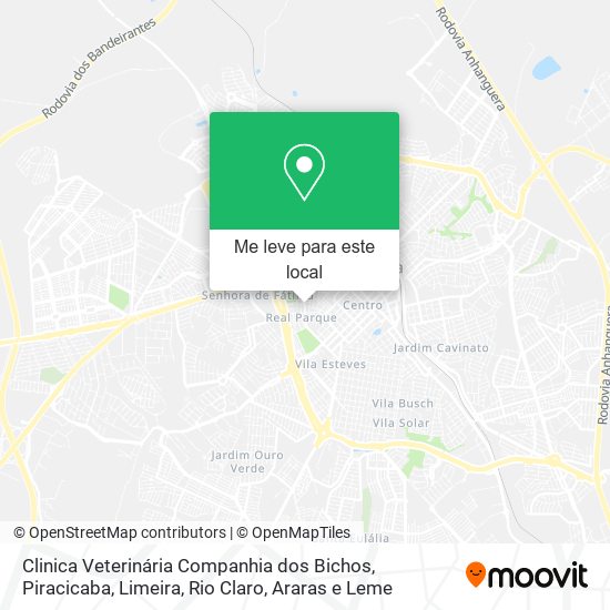 Clinica Veterinária Companhia dos Bichos mapa