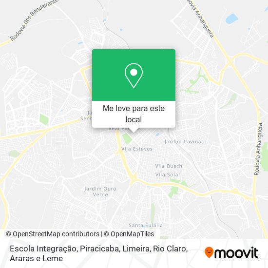 Escola Integração mapa