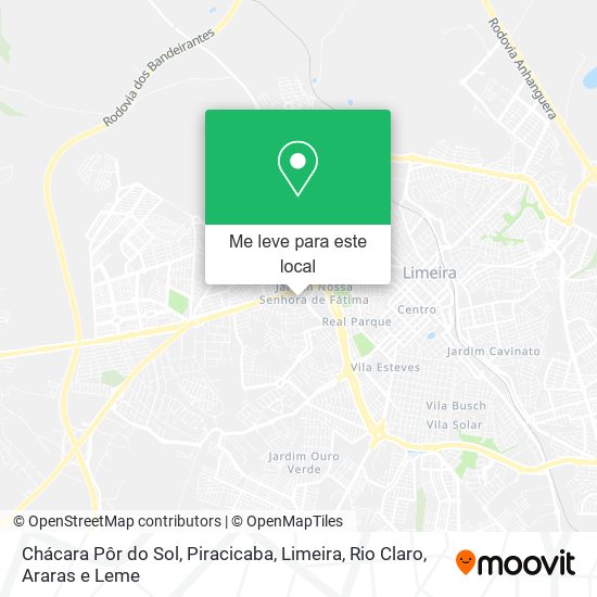 Chácara Pôr do Sol mapa