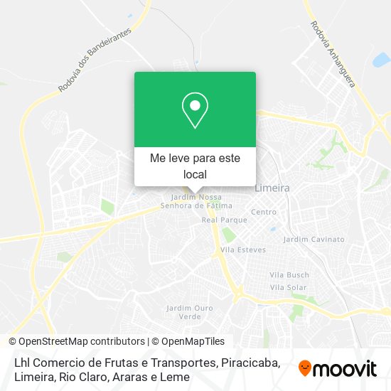 Lhl Comercio de Frutas e Transportes mapa