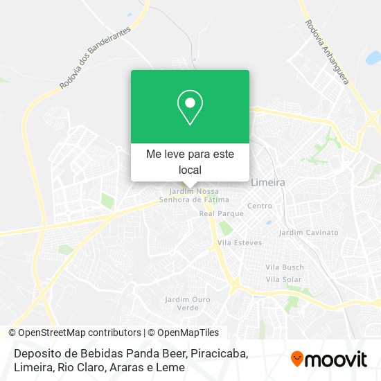 Deposito de Bebidas Panda Beer mapa