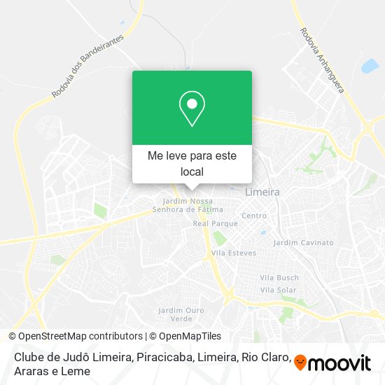 Clube de Judô Limeira mapa