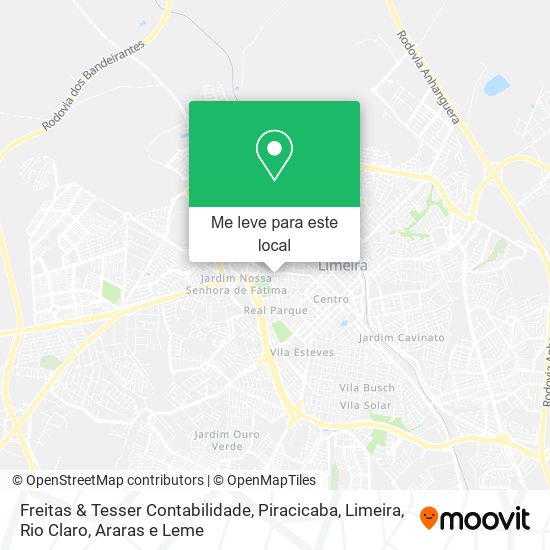 Freitas & Tesser Contabilidade mapa