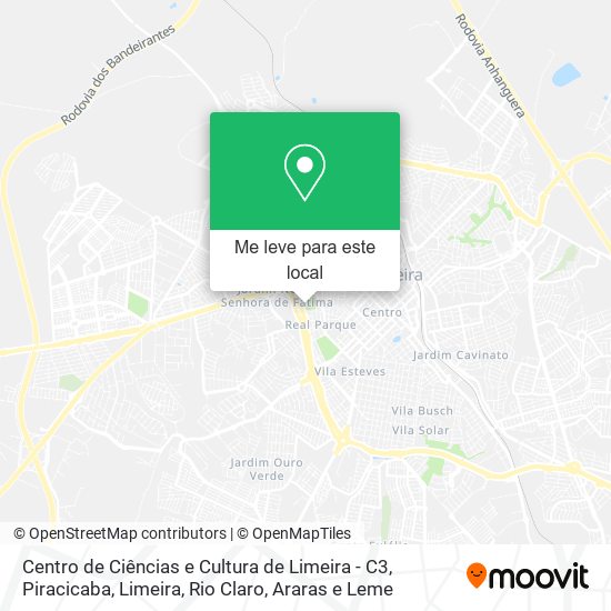 Centro de Ciências e Cultura de Limeira - C3 mapa