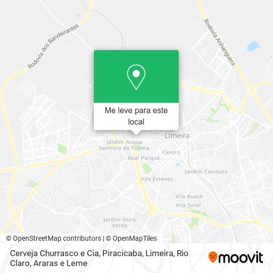 Cerveja Churrasco e Cia mapa