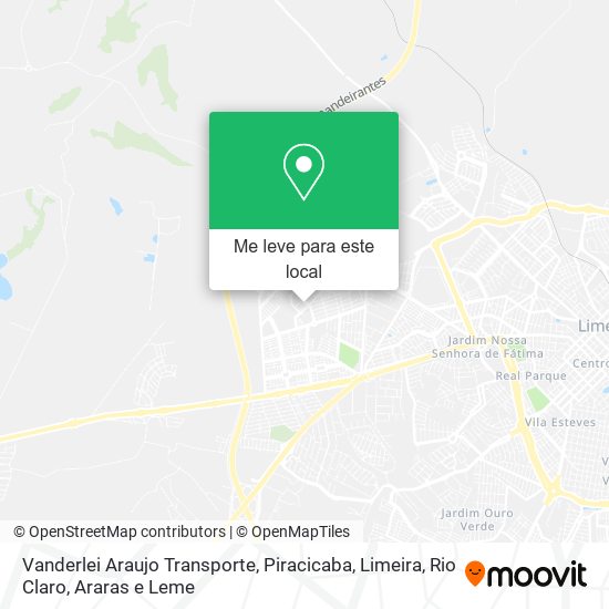 Vanderlei Araujo Transporte mapa