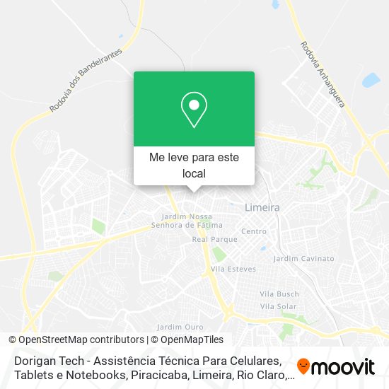 Dorigan Tech - Assistência Técnica Para Celulares, Tablets e Notebooks mapa