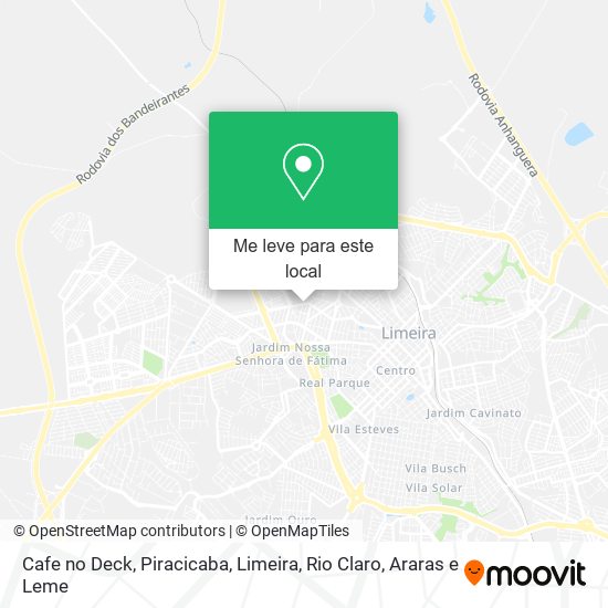 Cafe no Deck mapa