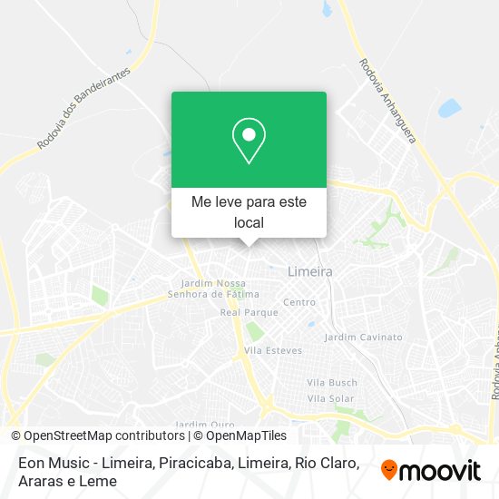 Eon Music - Limeira mapa