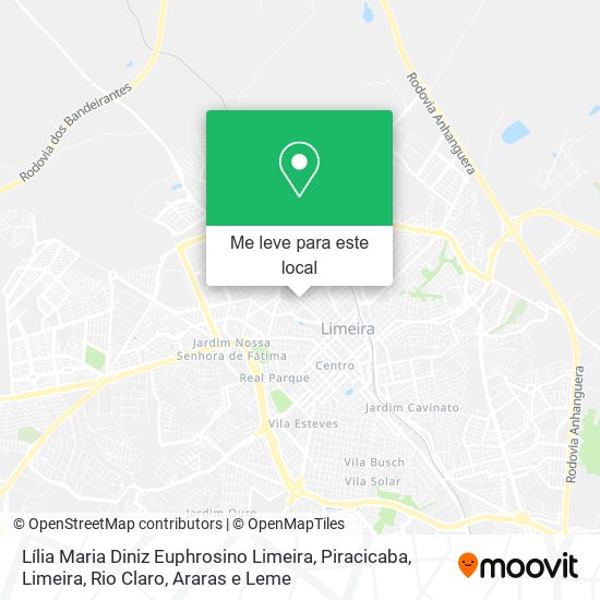 Lília Maria Diniz Euphrosino Limeira mapa
