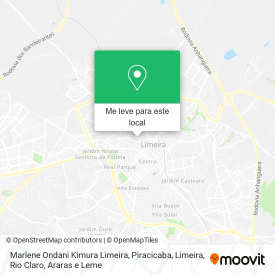 Marlene Ondani Kimura Limeira mapa
