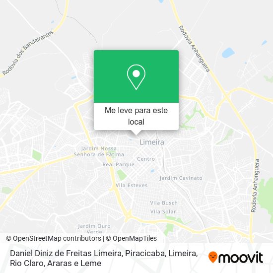 Daniel Diniz de Freitas Limeira mapa