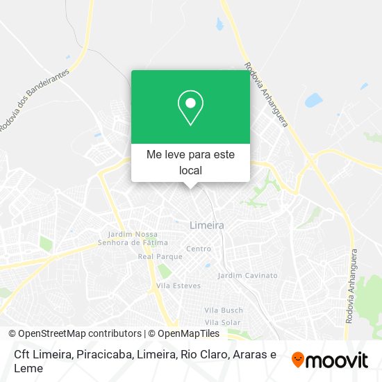 Cft Limeira mapa