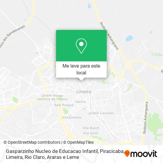 Gasparzinho Nucleo de Educacao Infantil mapa