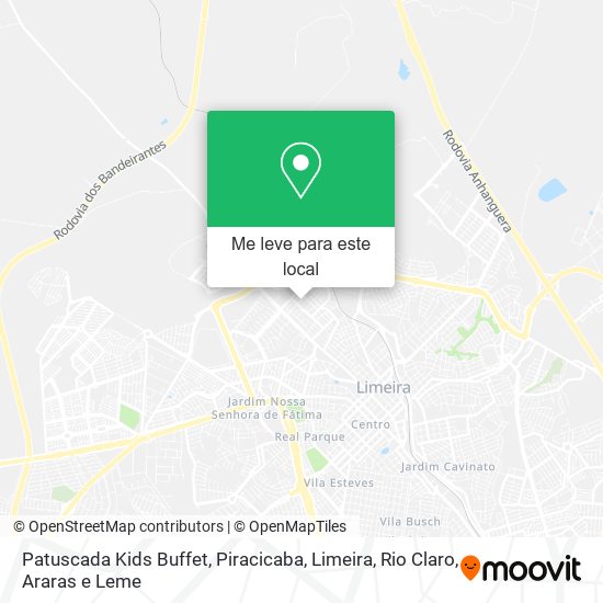 Patuscada Kids Buffet mapa