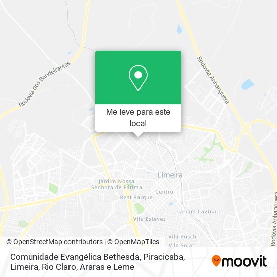 Comunidade Evangélica Bethesda mapa