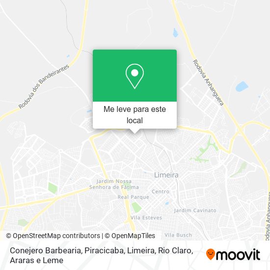 Conejero Barbearia mapa