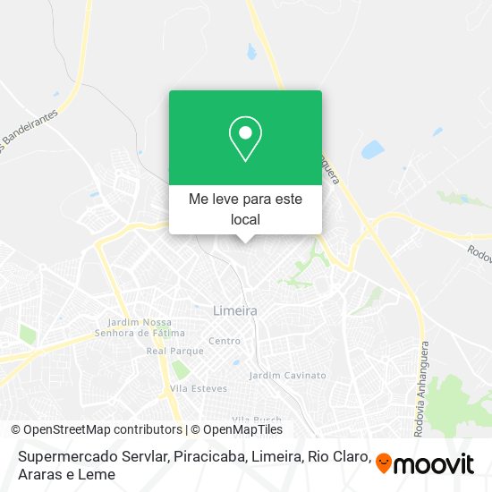 Supermercado Servlar mapa