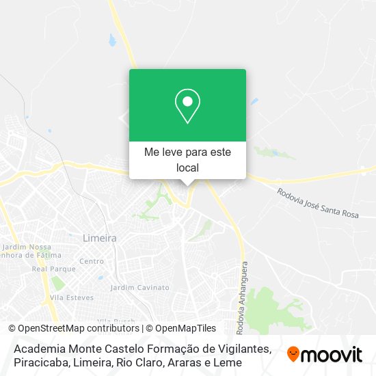 Academia Monte Castelo Formação de Vigilantes mapa