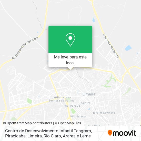 Centro de Desenvolvimento Infantil Tangram mapa