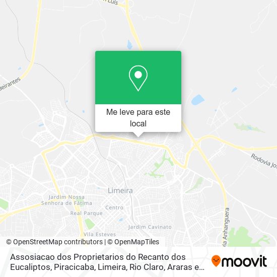 Assosiacao dos Proprietarios do Recanto dos Eucaliptos mapa