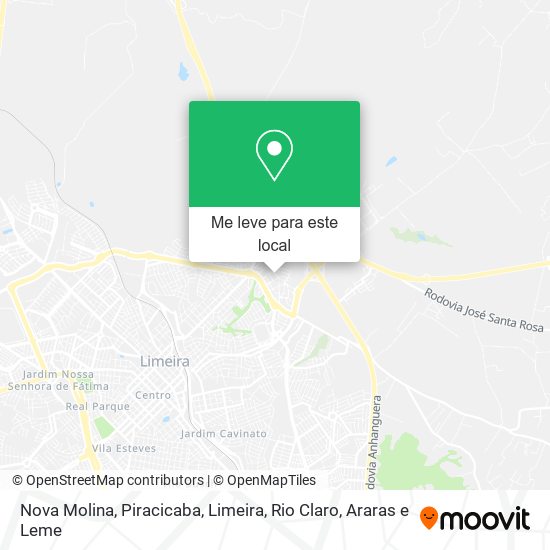 Nova Molina mapa