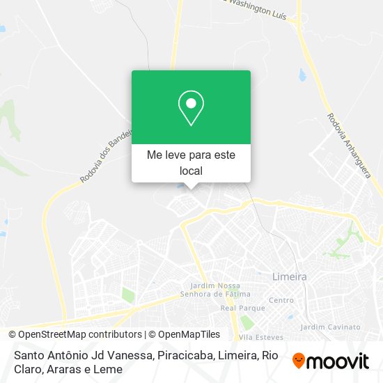 Santo Antônio Jd Vanessa mapa