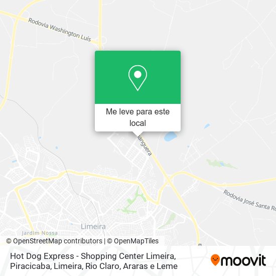 Hot Dog Express - Shopping Center Limeira mapa