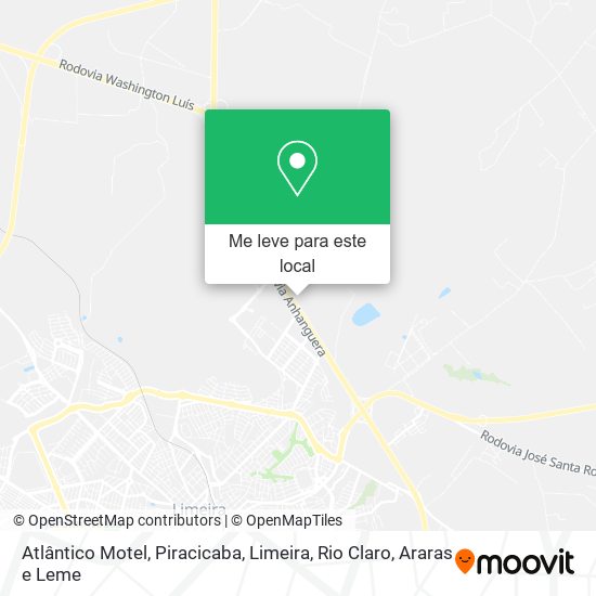 Atlântico Motel mapa