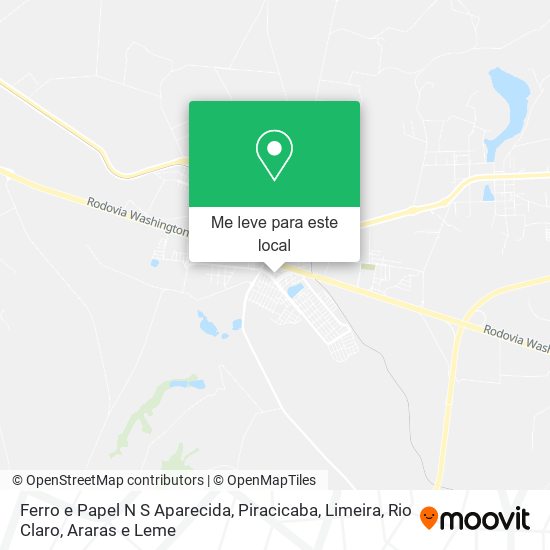 Ferro e Papel N S Aparecida mapa