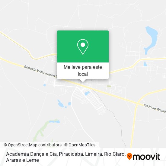 Academia Dança e Cia mapa