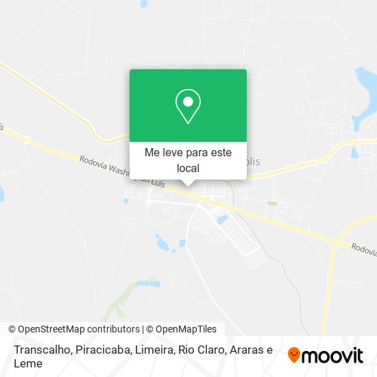 Transcalho mapa