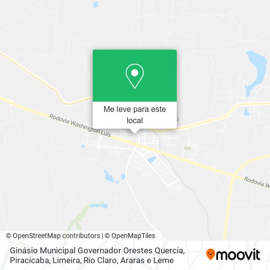 Ginásio Municipal Governador Orestes Quercia mapa
