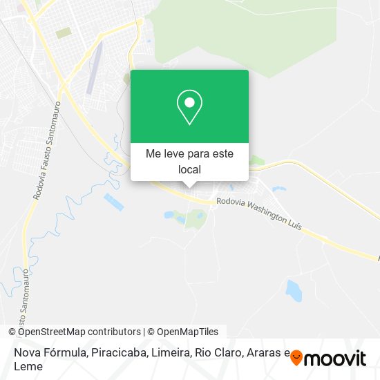 Nova Fórmula mapa