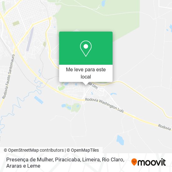 Presença de Mulher mapa