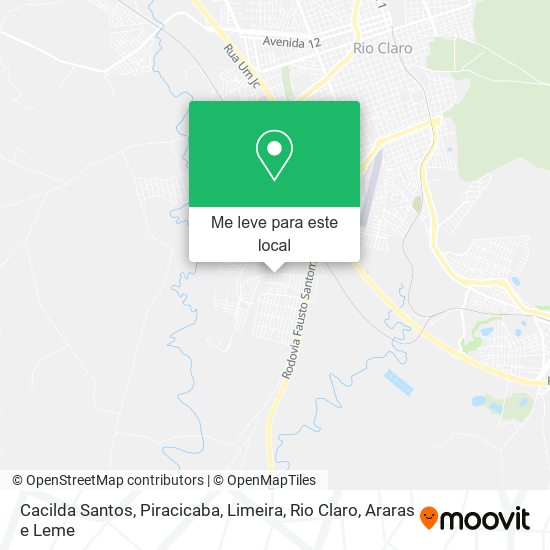 Cacilda Santos mapa