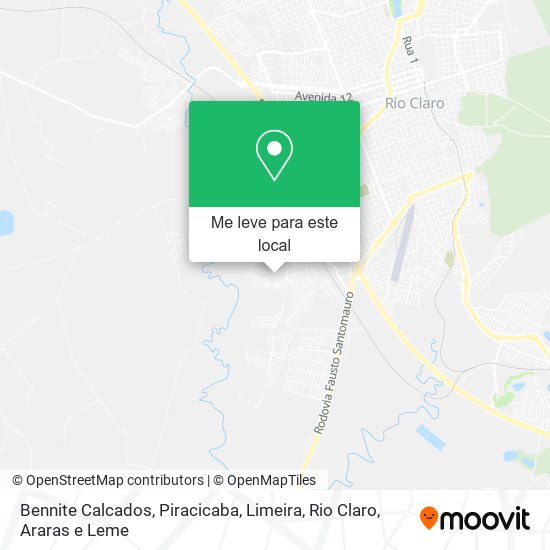 Bennite Calcados mapa