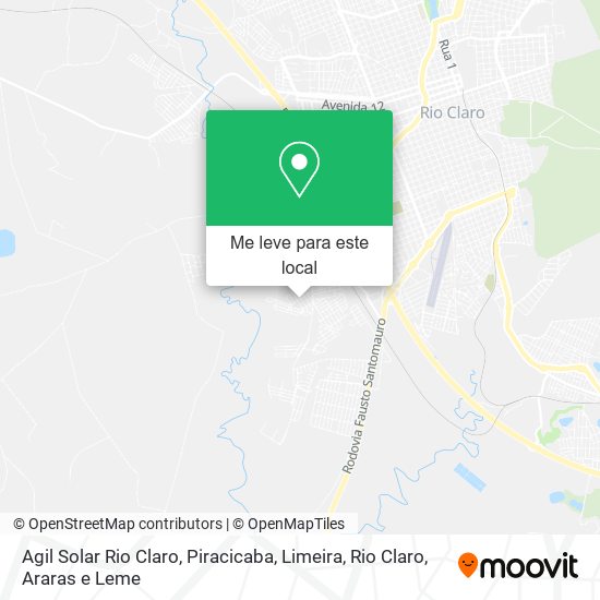 Agil Solar Rio Claro mapa